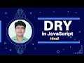 What does DRY in programming What is DRY concept JavaScript