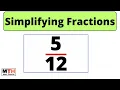 How to simplify the fraction