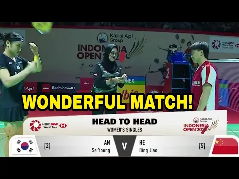 Download MP3 GREAT MATCH!😱 AN Se Young(KOR) vs He Bing Jiao(CHN) | Indonesia Open Kapal Api WOW!