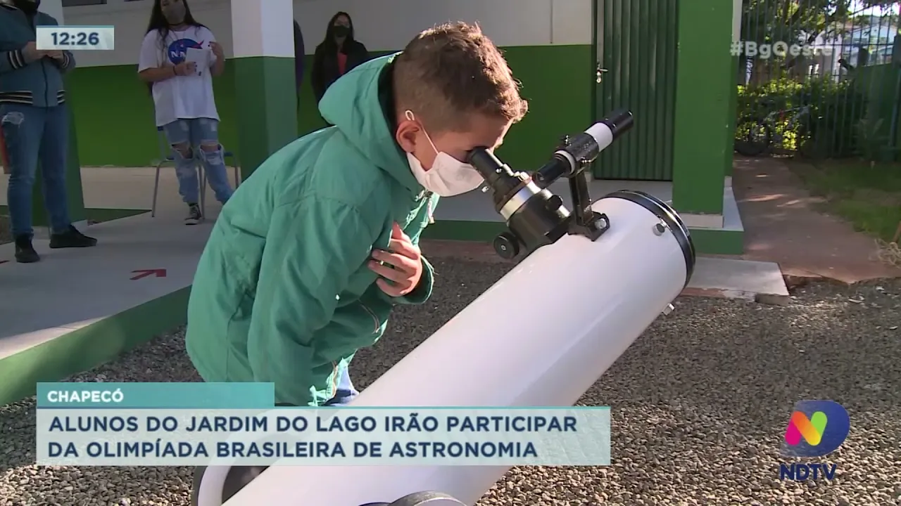 Chapecó: alunos do Loteamento Jardim do Lago irão participar da Olimpíada Brasileira de Astronomia
