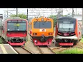 TOP RAMAINYA KERETA API STASIUN TERSIBUK KOTA DEPOK ! Spesial Kereta Ukur, KRL INKA, JR 205, CLI-125