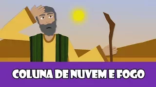 DESENHOS BÍBLICOS - COLUNA DE NUVEM E FOGO NO DESERTO