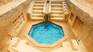 Unbelievable! Build The Most Modern Underground Living Room and Underground Swimming Pool