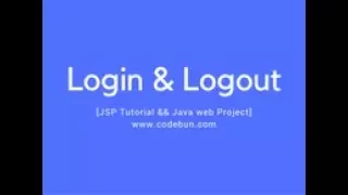 java web project using JSP MYSQL and Servlet login and logout Part 2