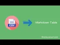 How to Convert CSV to Markdown table online