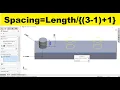 Solidworks advanced tutorial 115 Using equations to calculate spacing between pattern entities