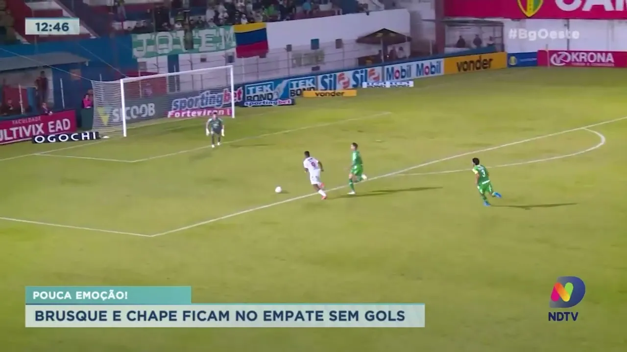 Brusque x Chape: Placar zero e pouca emoção no Augusto Bauer