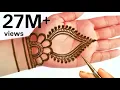 Easy Simple Ramadan Special Stylish Mehndi Design Front hand Mehandi