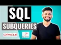 SQL SUBQUERIES Nested Query in SQL SQL tutorial for beginners