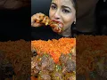 ASMR Eating Spicy Chicken Fried Rice,Chicken Tangdi Curry Masala,Rice Big Bites ASMR Eating Mukbang