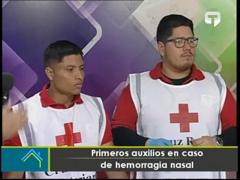 Primeros auxilios e caso de hemorragia nasal