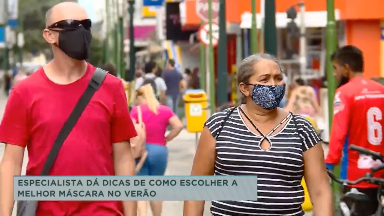 Especialista dá dicas de como escolher máscara no verão