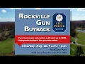 Rockville Gun Buyback Promo 2023