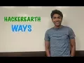 HackerEarth - WAYS