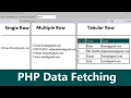 How to retrieve data from database in PHP using MySQL PHP tutorial PHP full course phpmyadmin