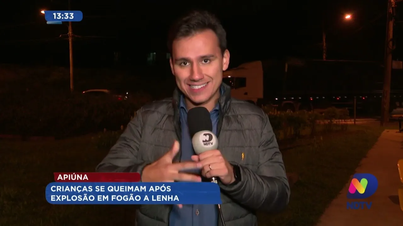 Apiúna: crianças se queimam após explosão em fogão a lenha