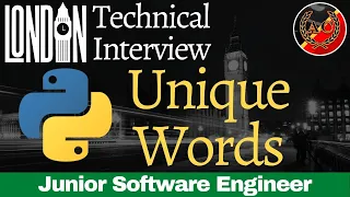 Count Unique Words Python Coding Challenge