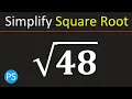 Simplify Square Root of 48 Root 48 Simplified Sqrt 48