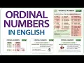 Ordinal Numbers in English | Pronunciation of Ordinal Numbers 1st to 31st | When do you use them?