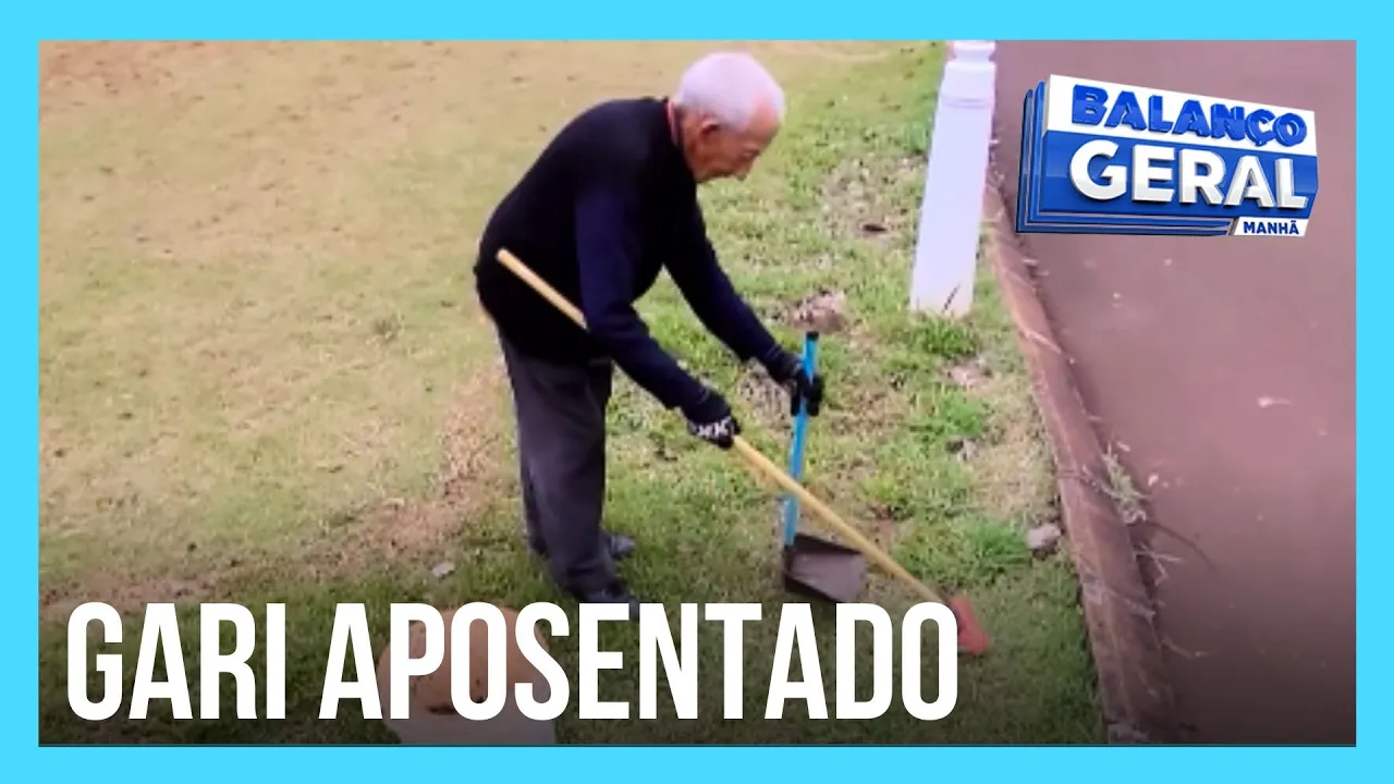 História inspiradora: ex-gari dedica sua aposentadoria à limpeza das ruas e parques
