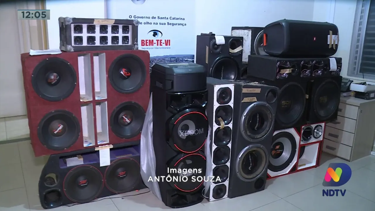 Mais de mil ocorrências foram registrada por som alto em Penha