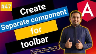 Create a separate component for Angular Material toolbar Angular Tutorial
