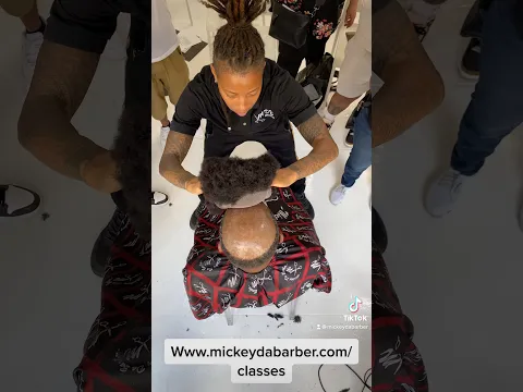 Afro Curl Hair Unit Class #Mickeydabarber #mdbgrooming