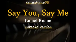 Download Say You, Say Me - Lionel Richie (Karaoke Version) MP3