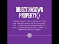 Essential built in methods for JS object
