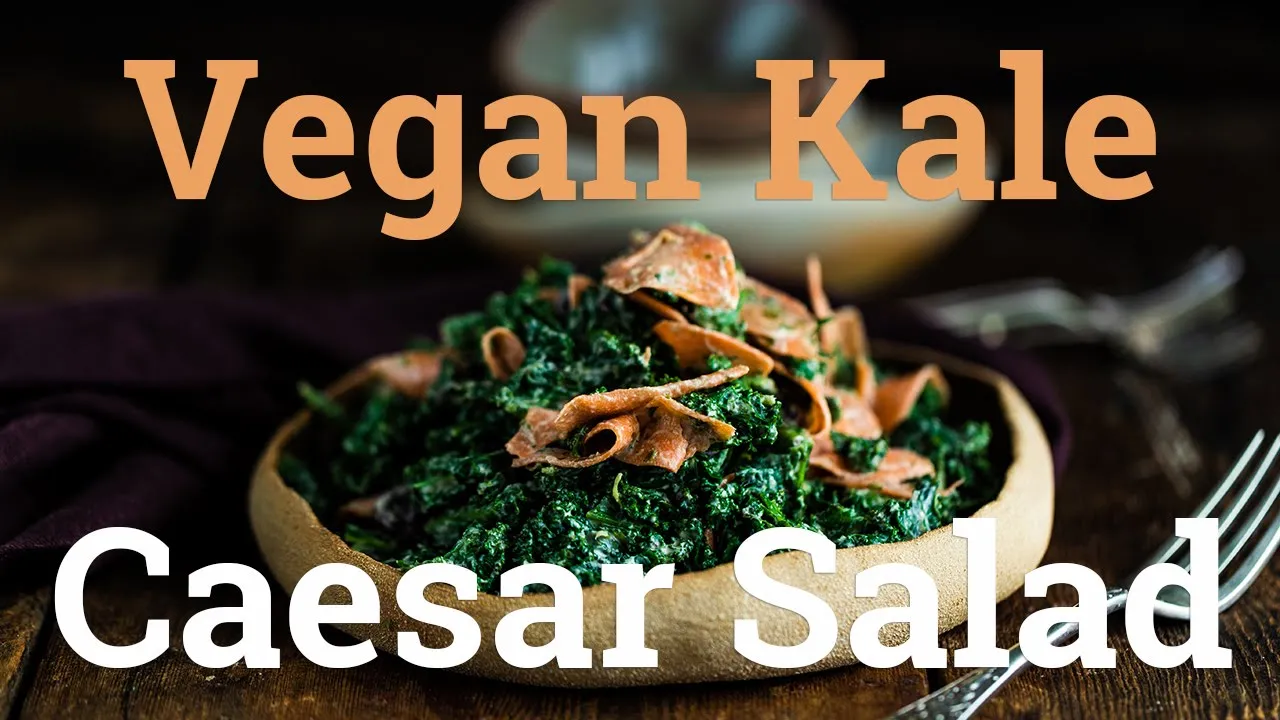 Vegan Kale Caesar Salad