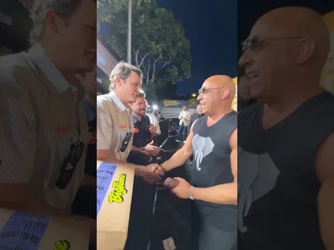 Vin Diesel met his heroes last night