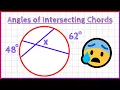 Angles of Intersecting Chords theorem AND examples