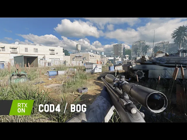 CoD4 - Pathtracing on Bog - RTX-Remix