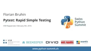 Florian Bruhin - Pytest Rapid Simple Testing