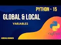 Global And Local Variables Global keyword Python Jawad Aslam