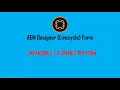 Basic Flowable Expandable PDF Form made in AEM Designer previously Livecycle Designer