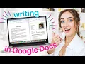 How to Write a Novel in Google Docs