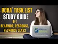 Behavior Response Response Class B-1 BCBA Task List Study Guide Questions ABA Exam Review
