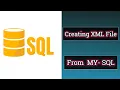How to Create XML File Using SQL SQL-SERVER