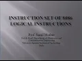 Lecture11 Logical Instructions of 8086