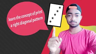 How to print right diagonal pattern in java Understand the the concept not the code