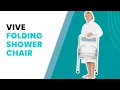 Vive Folding Shower Chair - Safe Compact Bath Seating