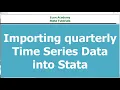 importing weekly time series data into stata