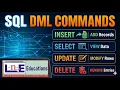 SQL DML Commands Tutorial Insert Select Update Delete in SQL Hindi LnE Educations