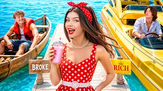 ¡Me Fui a las Vacaciones de Mis Sueños con Dos Chicos Que Me Gustan! Novio Rico vs Novio Pobre