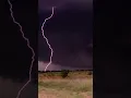 Absolutely gargantuan double lightning strike from a powerful supercell wall cloud in the BG