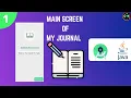 Main Activity of Journal Application Home Screen Of App -