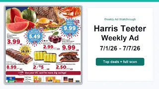 Harris Teeter Weekly Ad 26 - 26 Best Deals