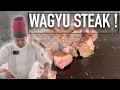 PRO HIBACHI CHEF COOKS HIBACHI FRIED RICE AND WAGYU STEAK MEAL
