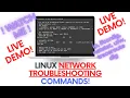 Linux Network Troubleshooting Commands ip ifconfig netstat ufw traceroute dig